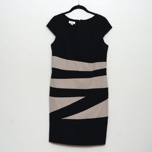 Alyx Black/Tan Sheath Dress Size 12